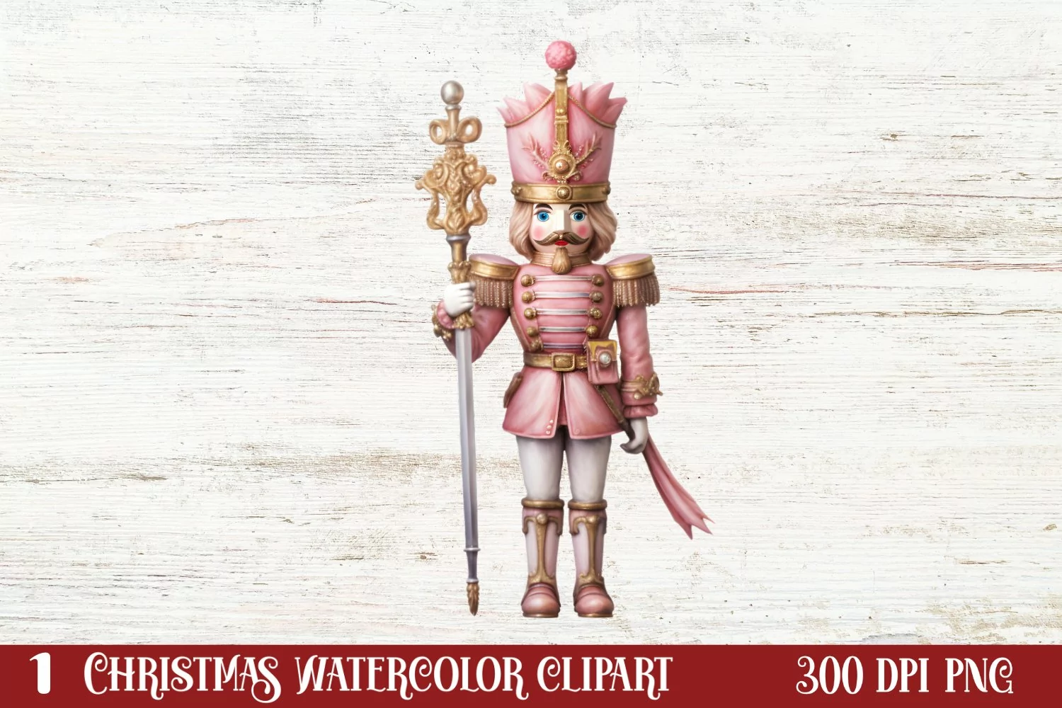Christmas Nutcracker Clipart Sublimation, Christmas PNG product image 1