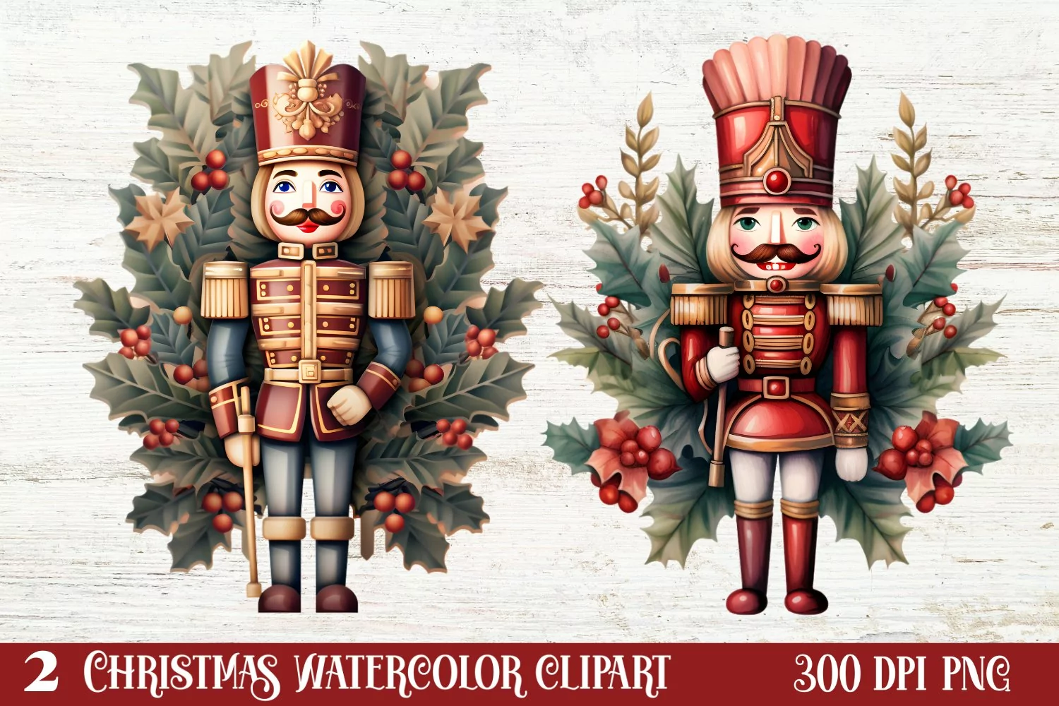 Christmas Nutcracker Clipart Sublimation, Christmas PNG product image 1