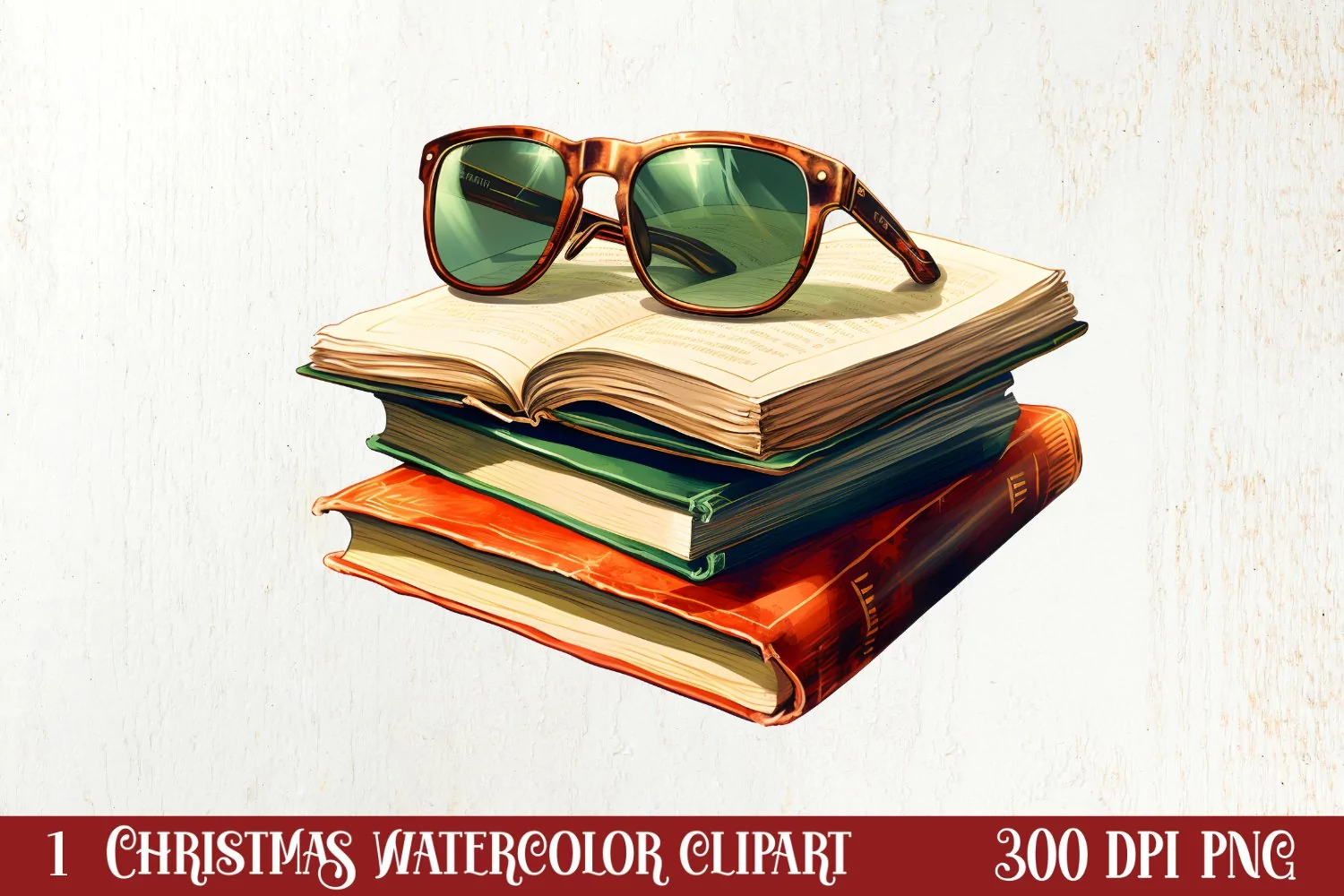 Christmas Reading Sublimation, Christmas Clipart product image 1
