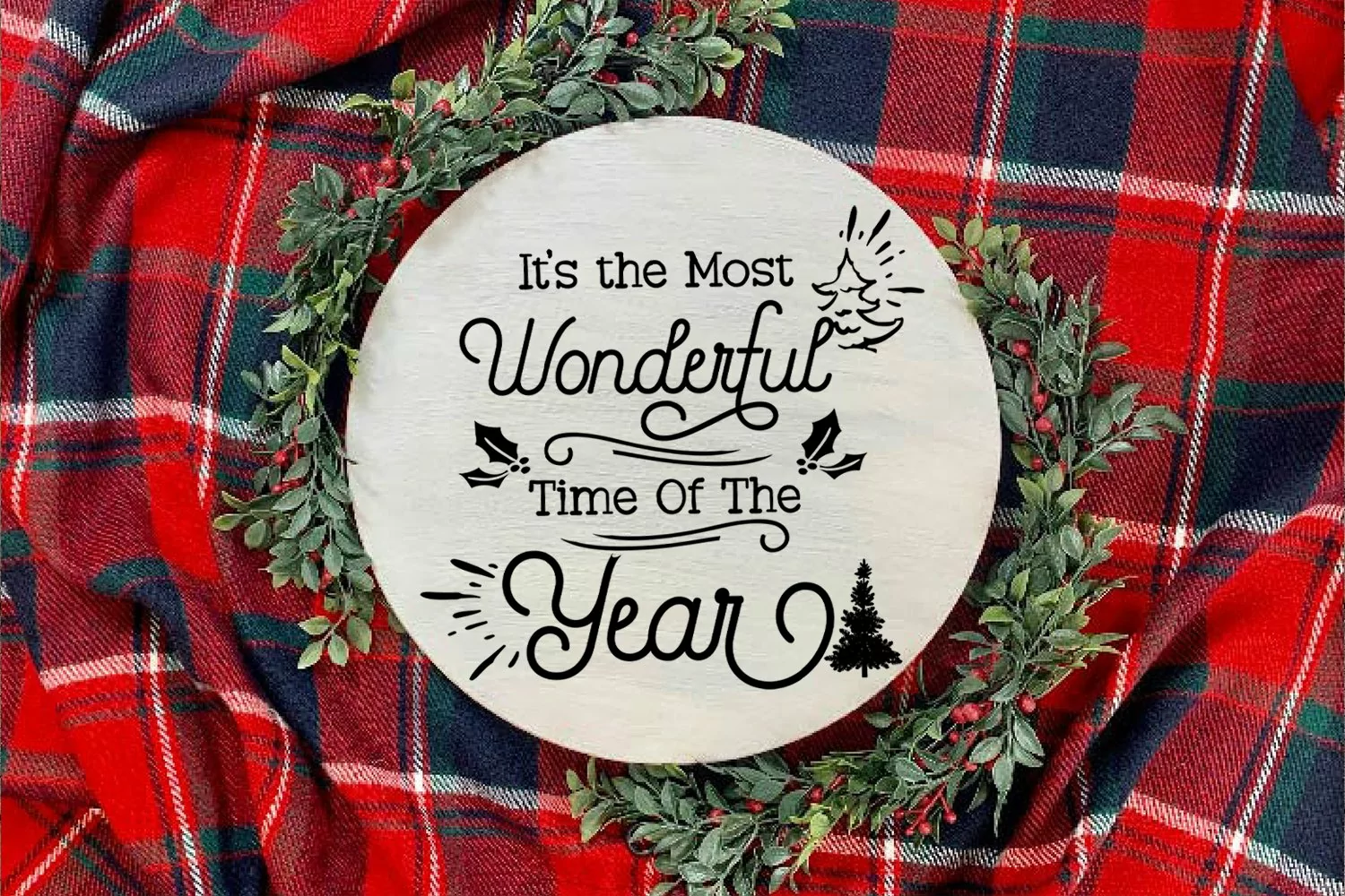 Most Wonderful Time of the Year- Christmas SVG I Holiday SVG product image 1