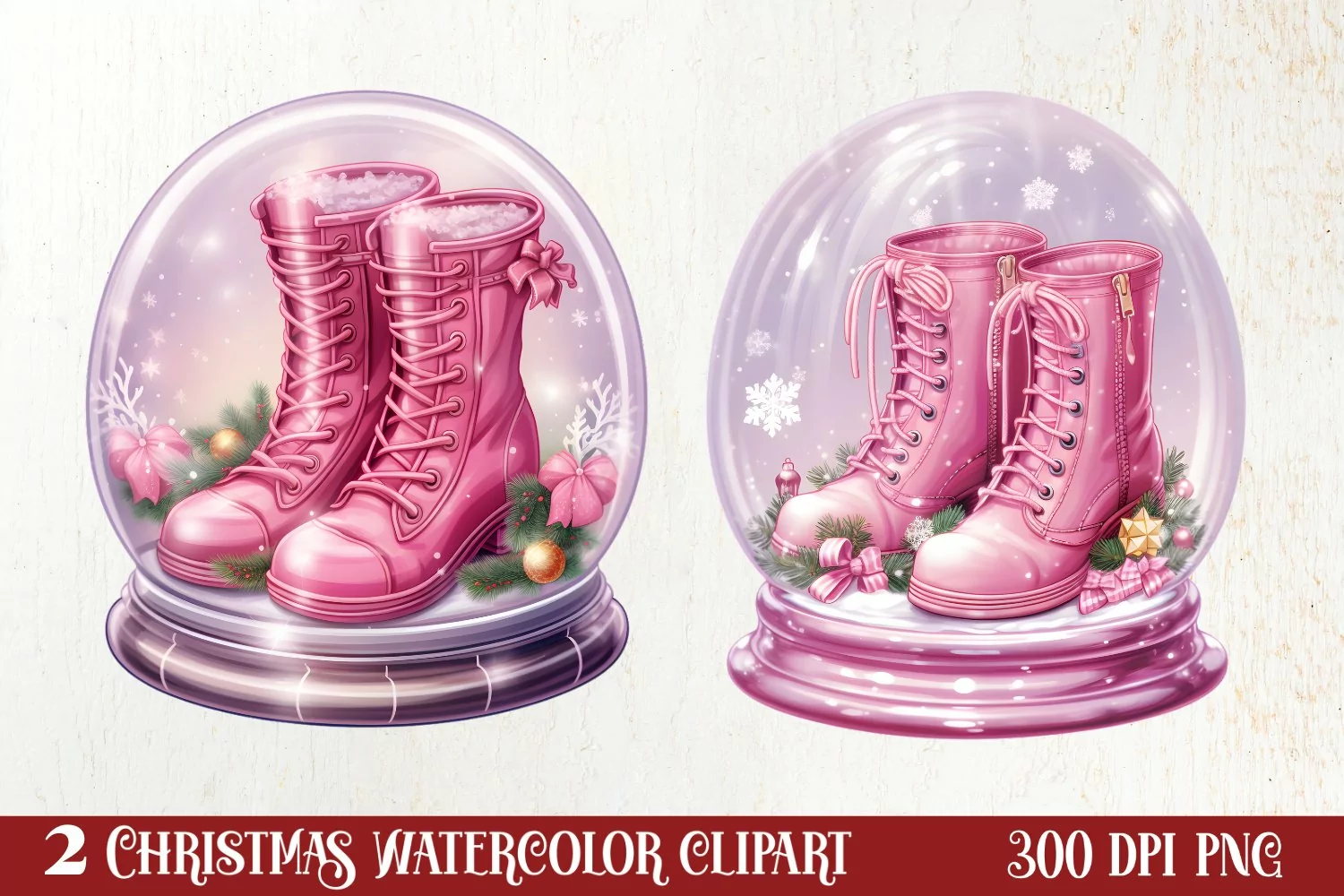 Christmas In Snow Globe Clipart Sublimation, Christmas SVG product image 1