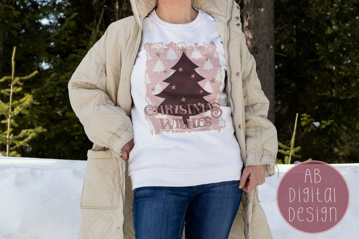 Christmas Tree Sublimation Design | PNG product image 1