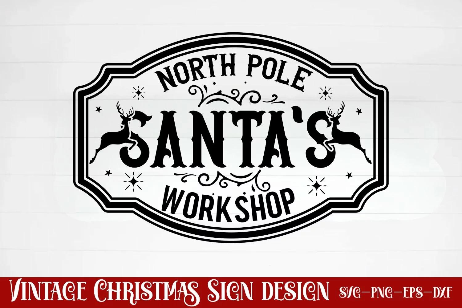 North pole santa's workshop SVG product image 1