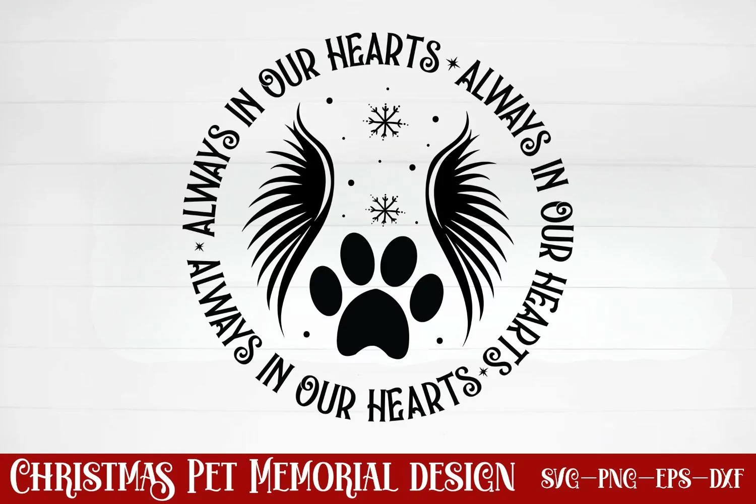 Always in our hearts SVG product image 1