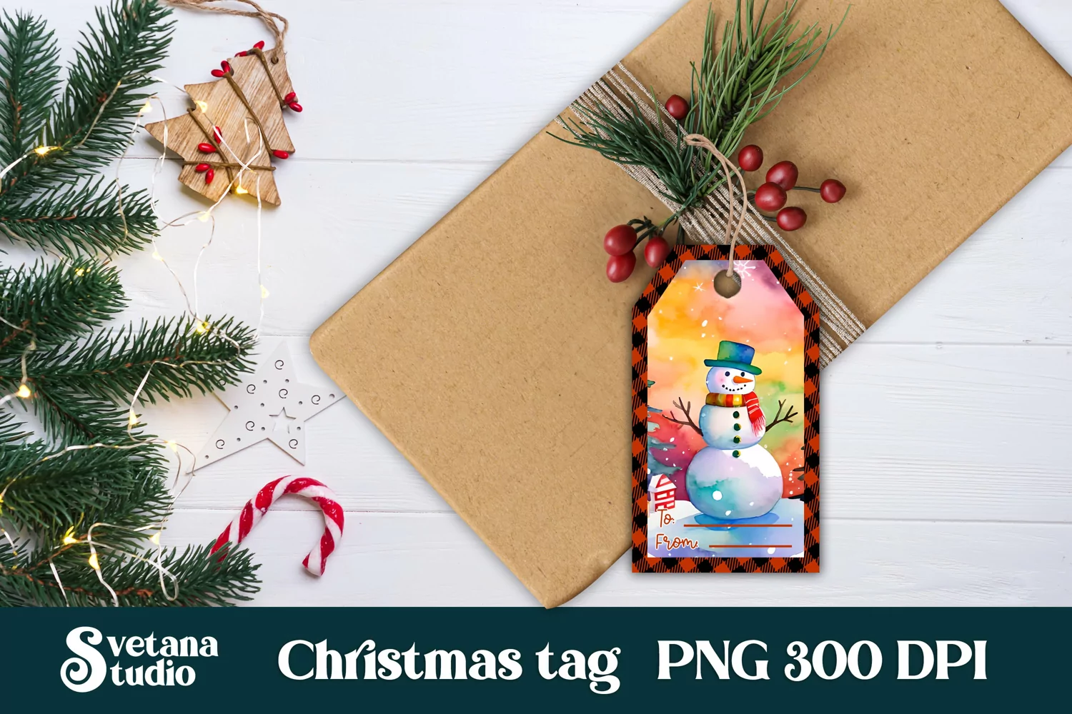Christmas gift tags printable | Snowman gift tag