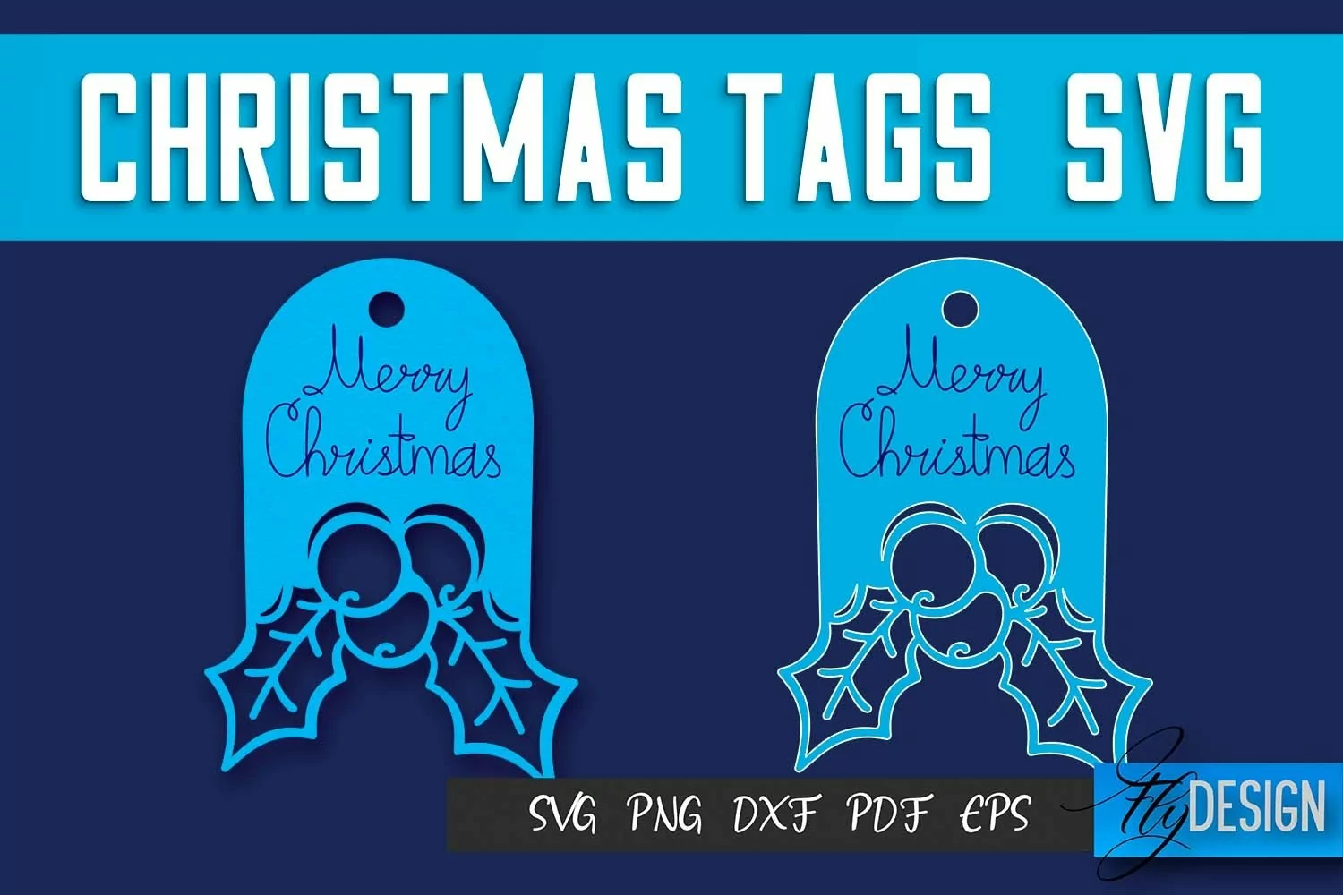 Christmas Tags SVG Design|Christmas Gift Decoration SVG | product image 1