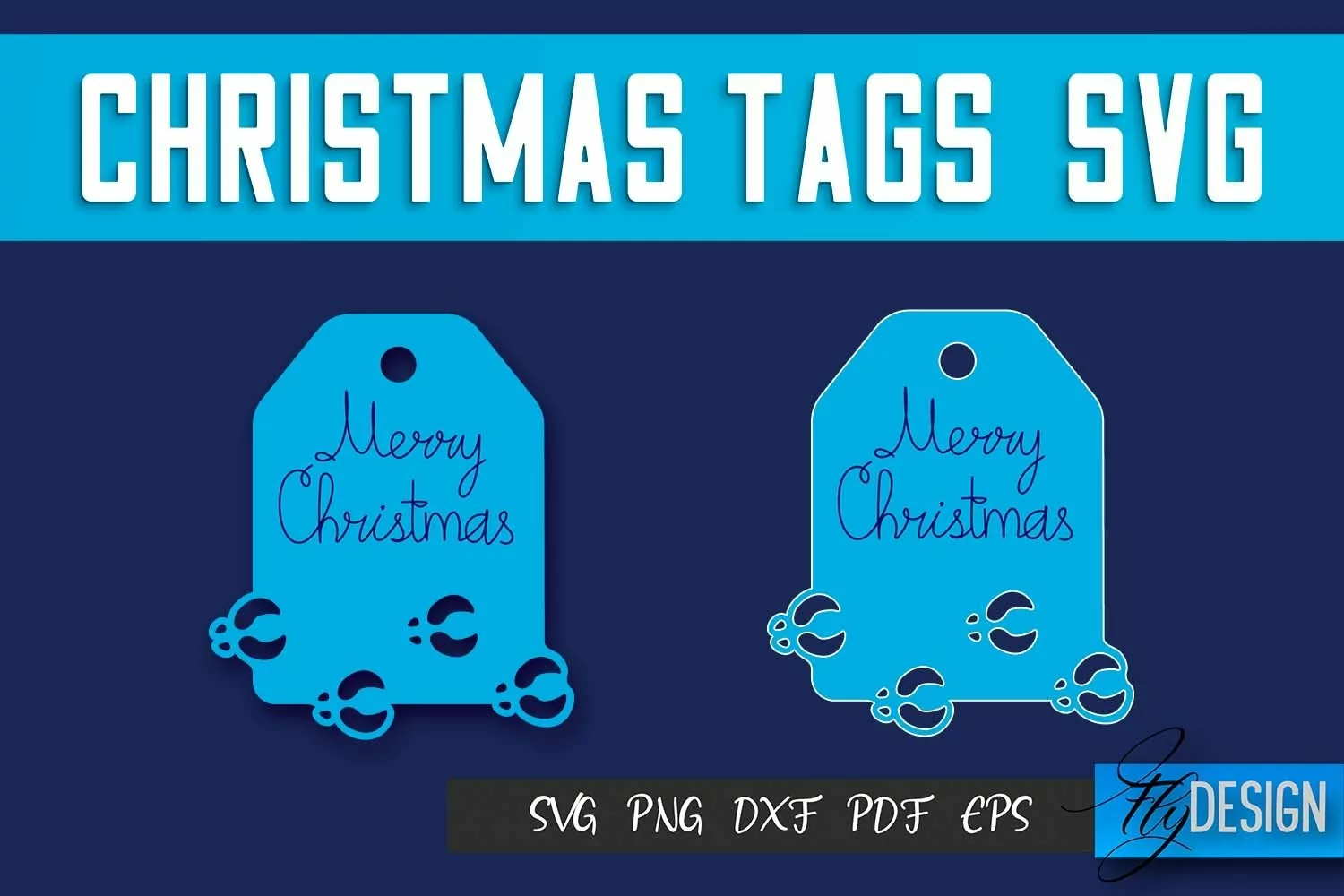 Christmas Tags SVG Design|Christmas Gift Decoration SVG | product image 1