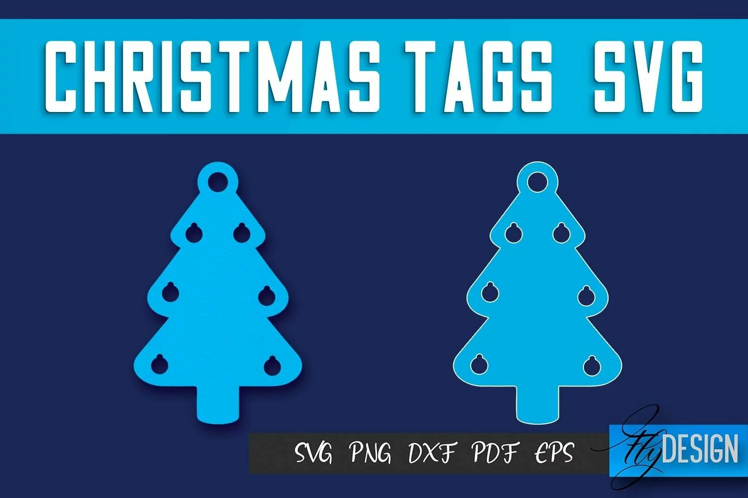 Christmas Tags SVG Design|Christmas Gift Decoration SVG | product image 1