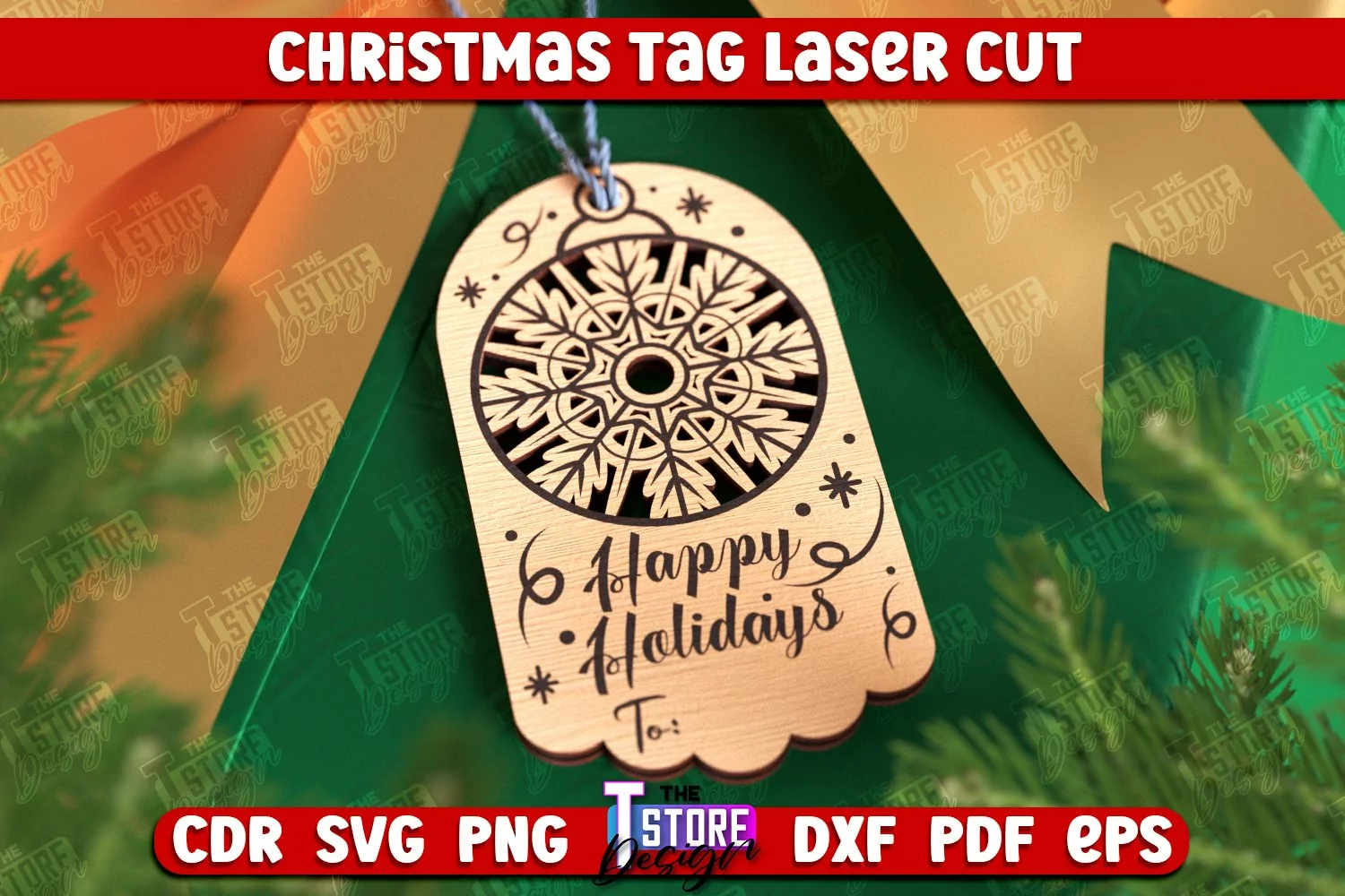 Christmas Tag | Gift Tags | Christmas Gift | Holidays | CNC product image 1