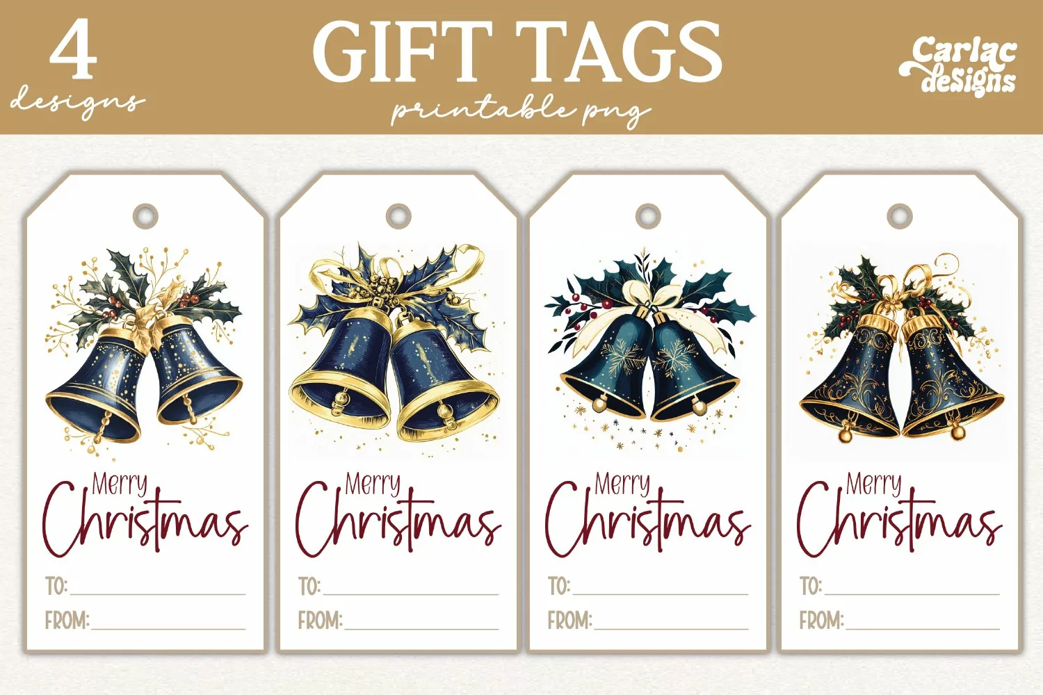 christmas tree gift tags