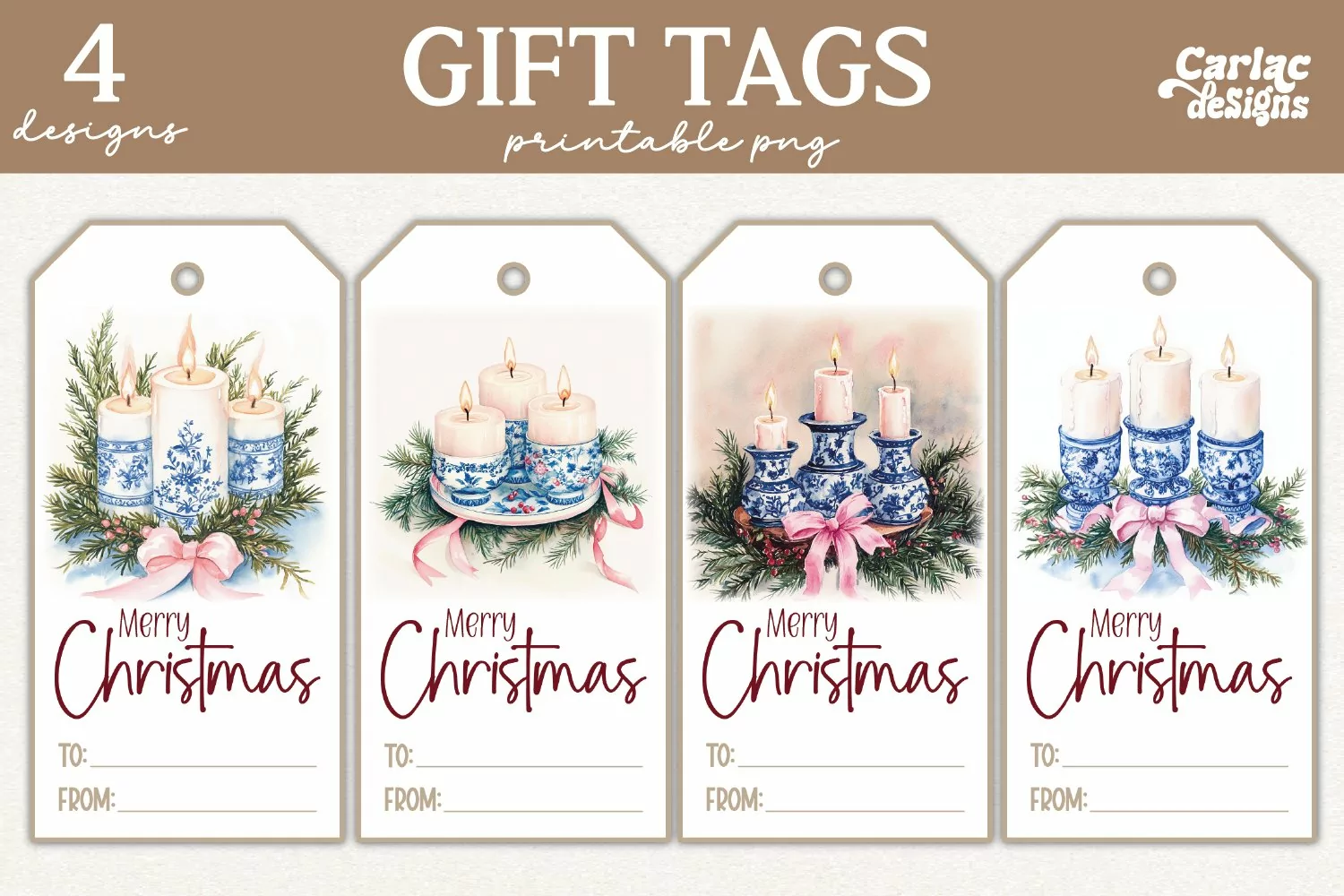 christmas tree gift tags