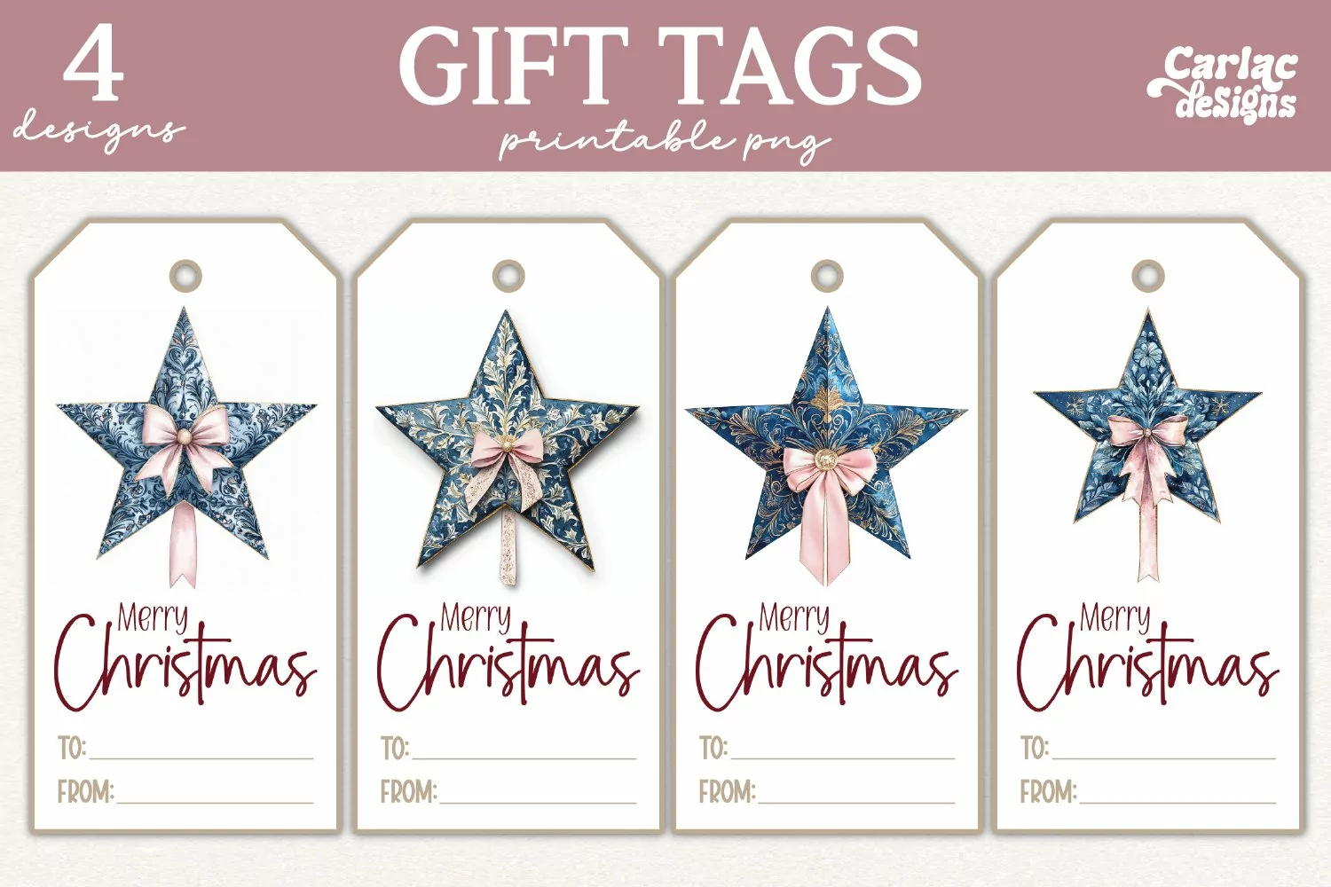 christmas tree gift tags