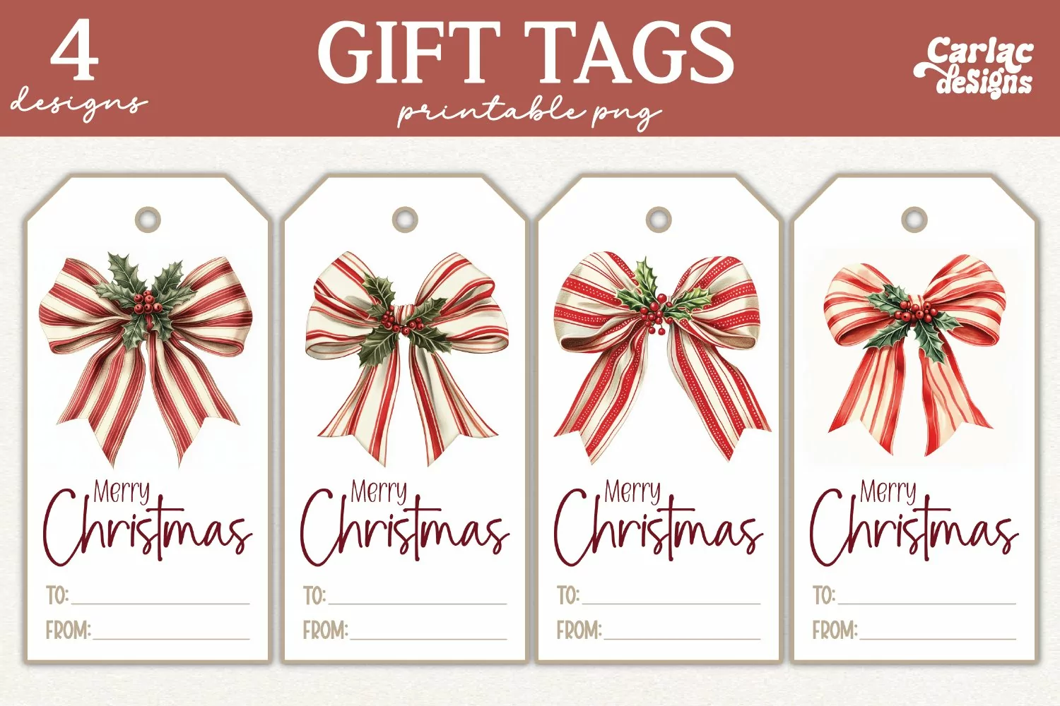 christmas tree gift tags