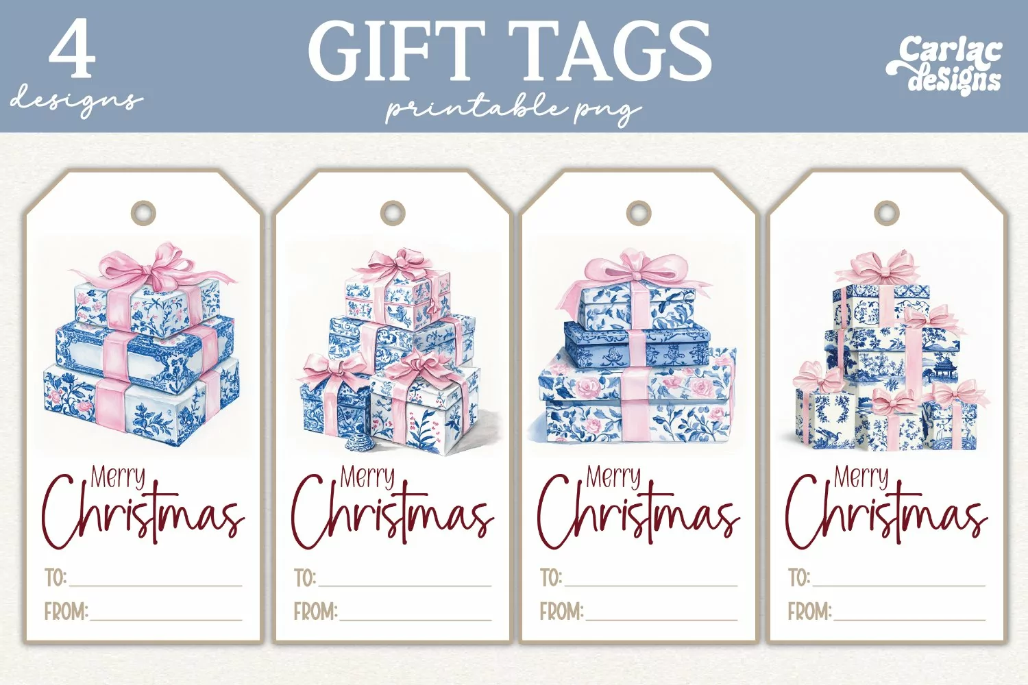 christmas tree gift tags