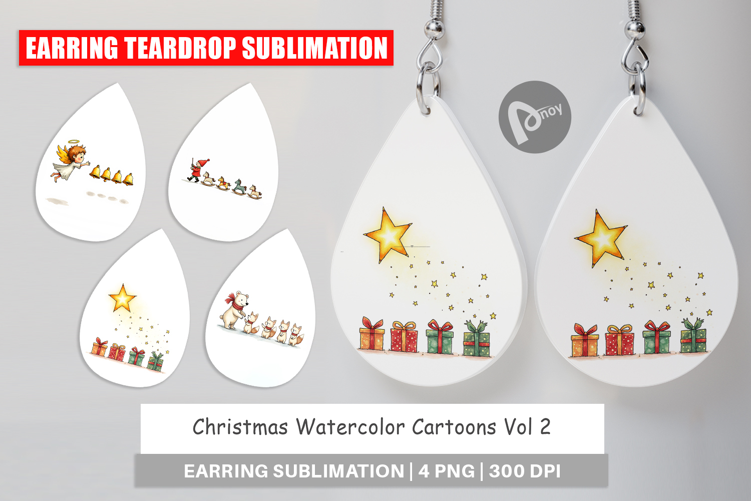 Christmas Cartoons Earring product image 1