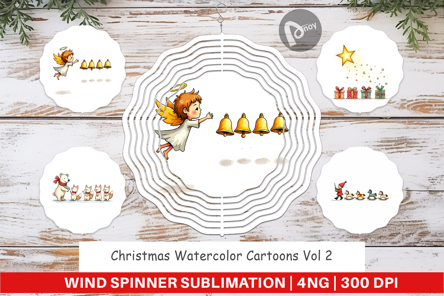 Christmas Cartoons Wind Spinner product image 1