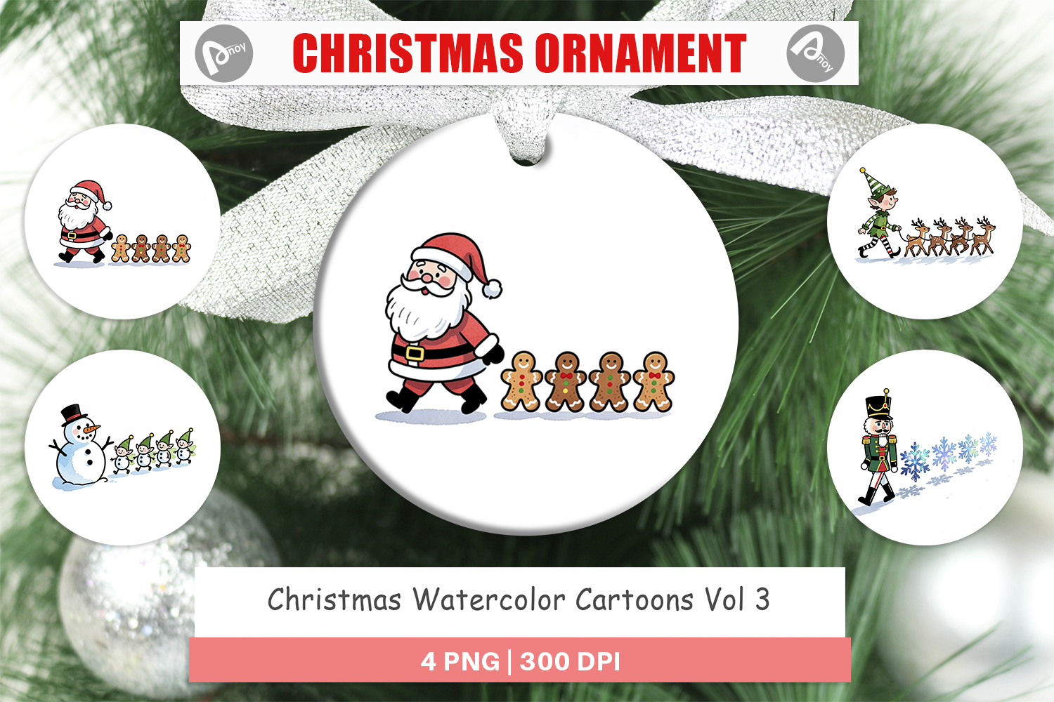Christmas Cartoons 2 Ornament product image 1