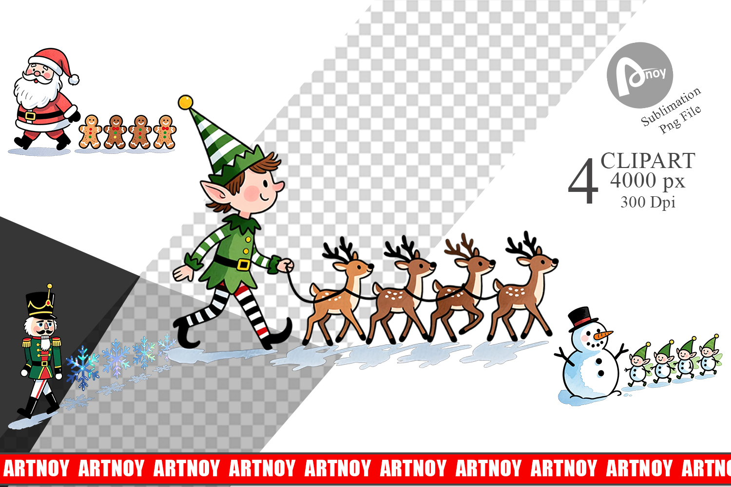 Christmas Cartoons 2 Clipart product image 1