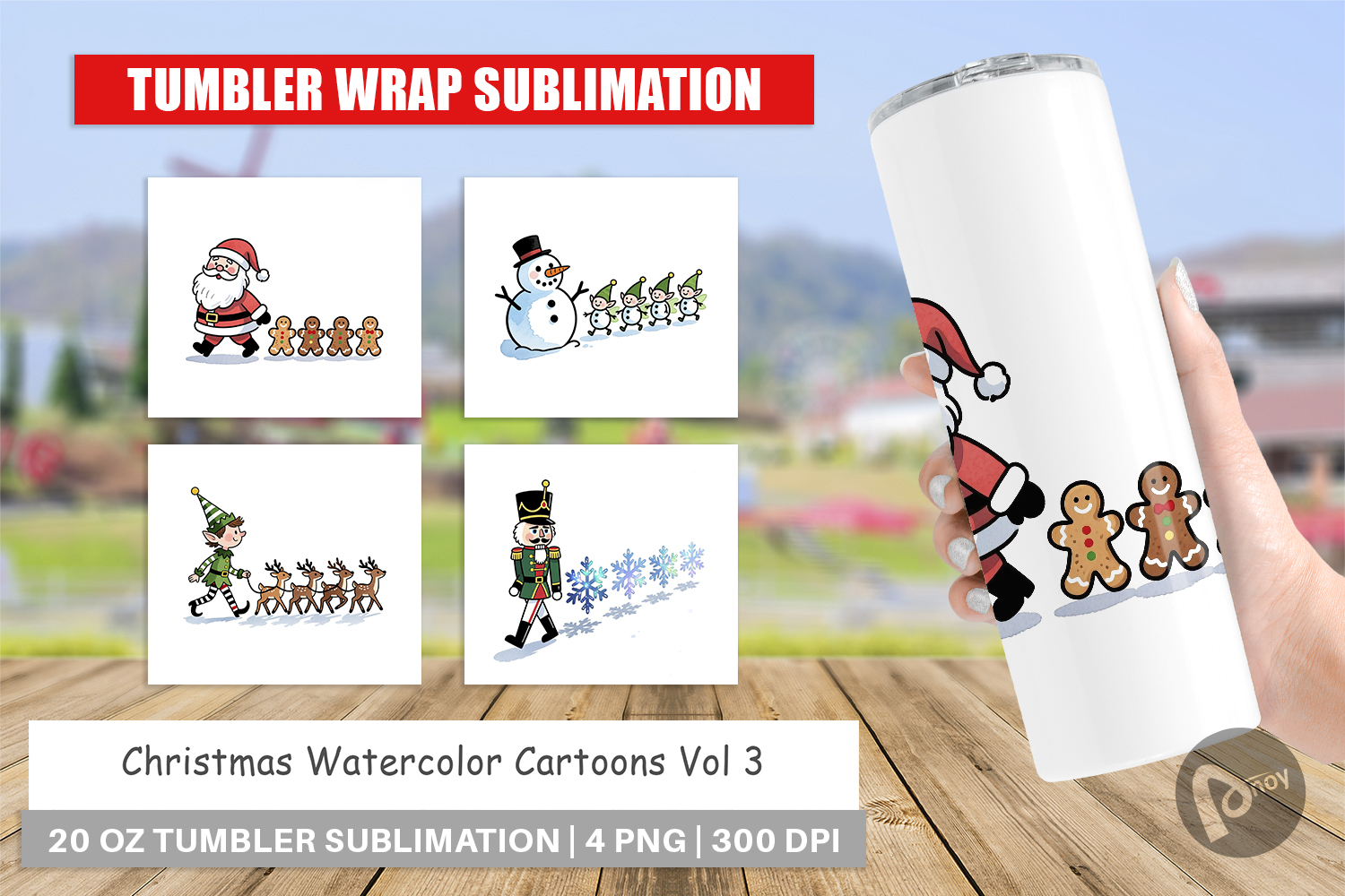 Christmas Cartoons 2 Tumbler product image 1