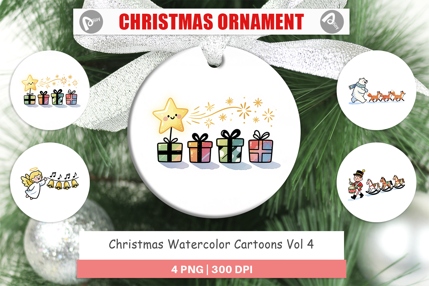 Christmas Cartoons 2 Ornament product image 1