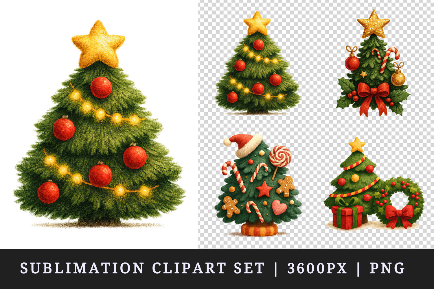 Christmas clipart printable sublimation design png product image 1