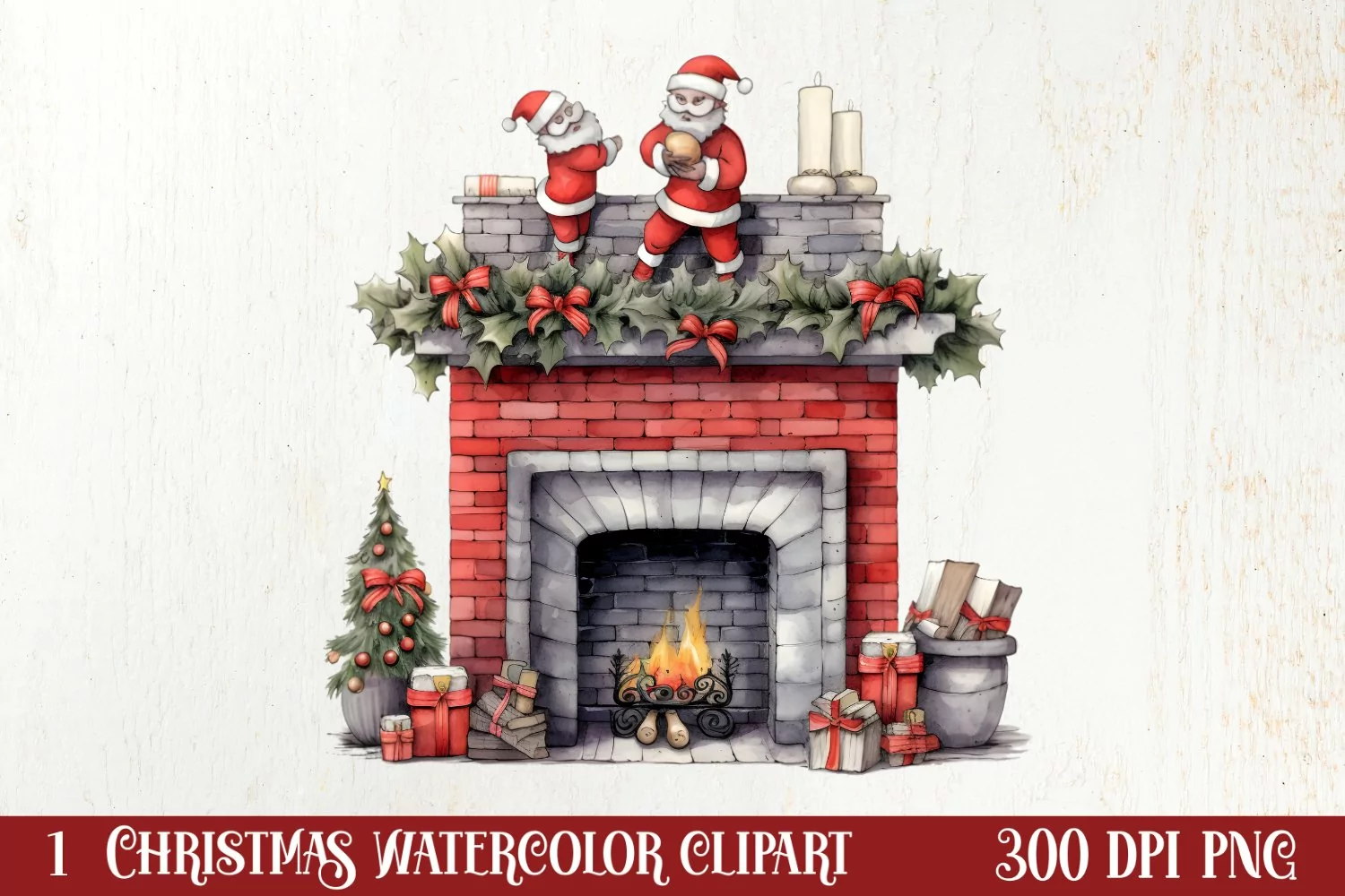 Christmas Hand Drawn Style Clipart, Christmas Clipart product image 1