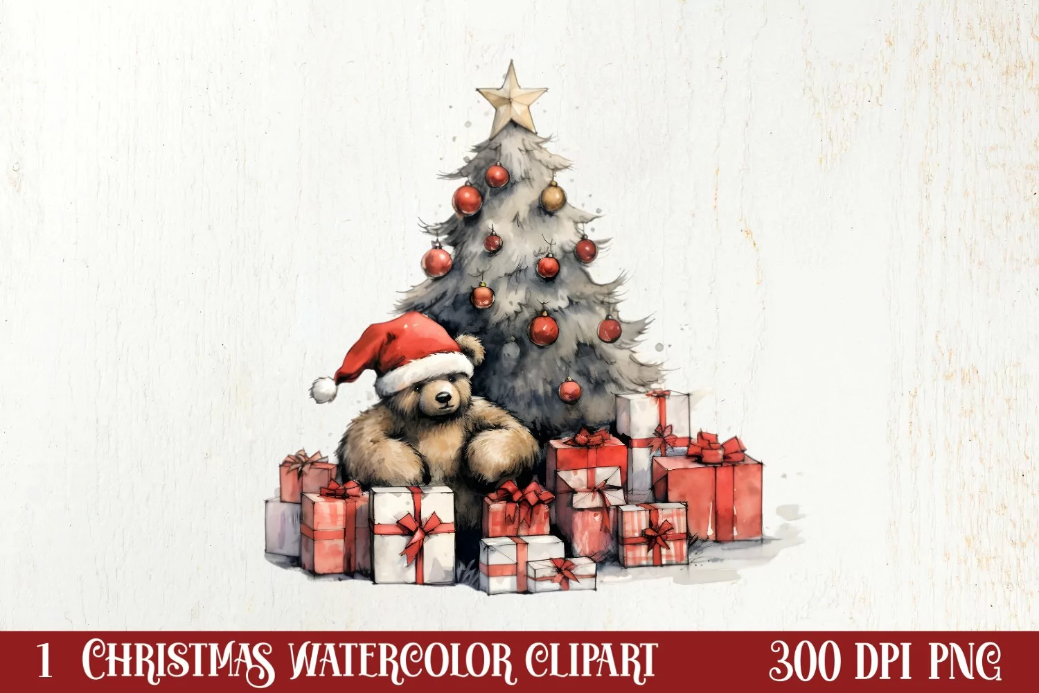 Christmas Hand Drawn Style Clipart, Christmas Clipart product image 1