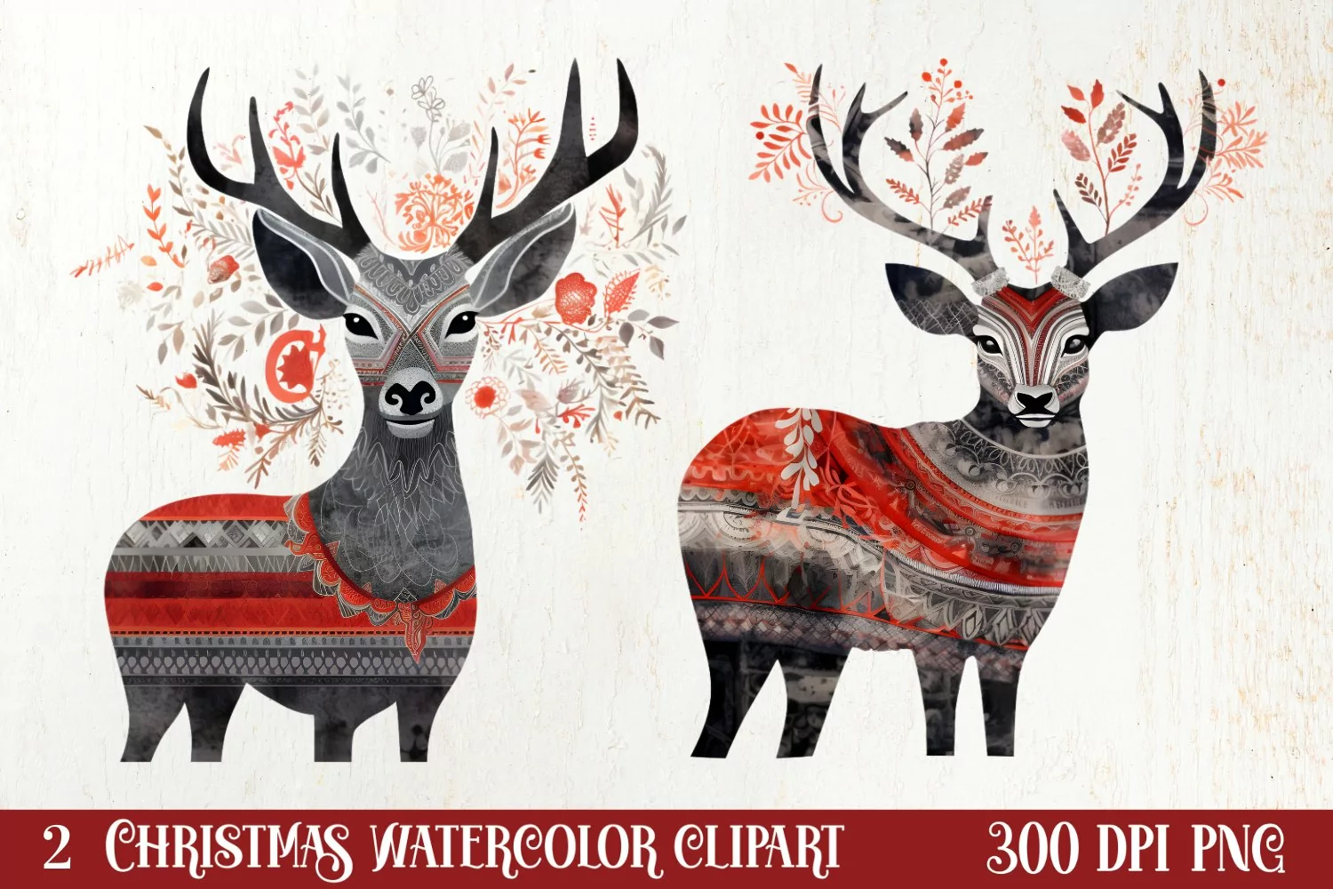 Christmas Hand Drawn Style Clipart, Christmas Clipart product image 1