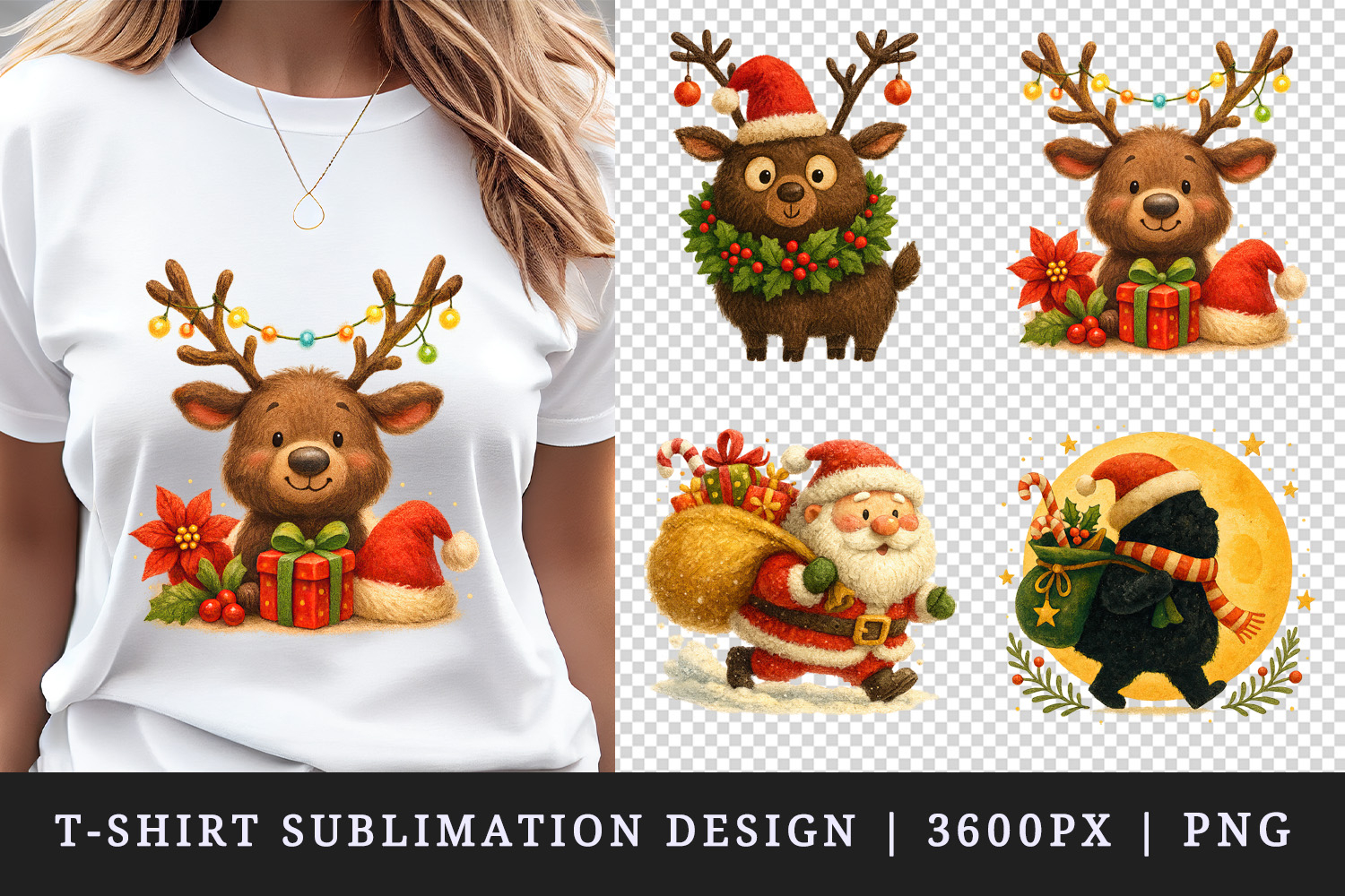 Christmas t-shirt printable sublimation design png product image 1