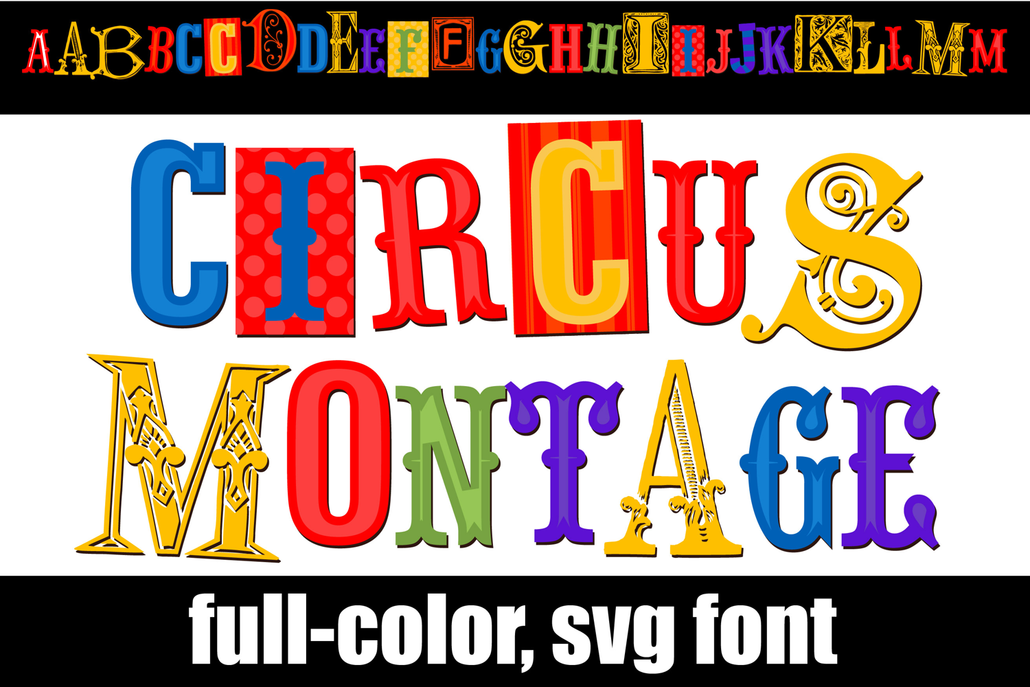 Circus Montage Color Font product image 1