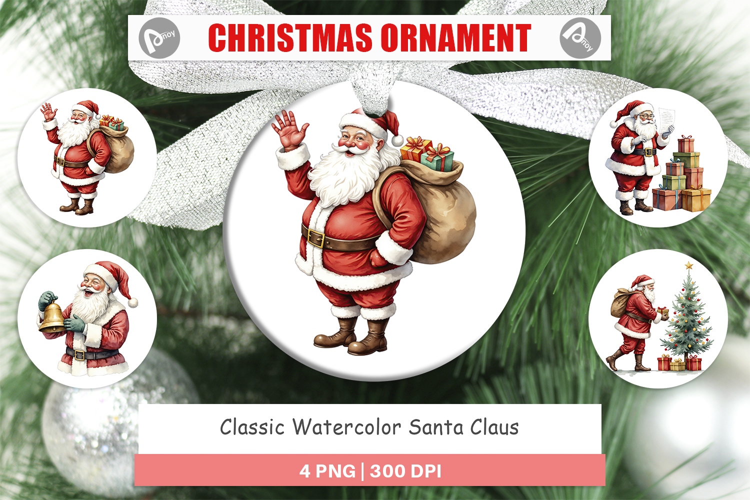 Ornament Classic Santa Claus product image 1