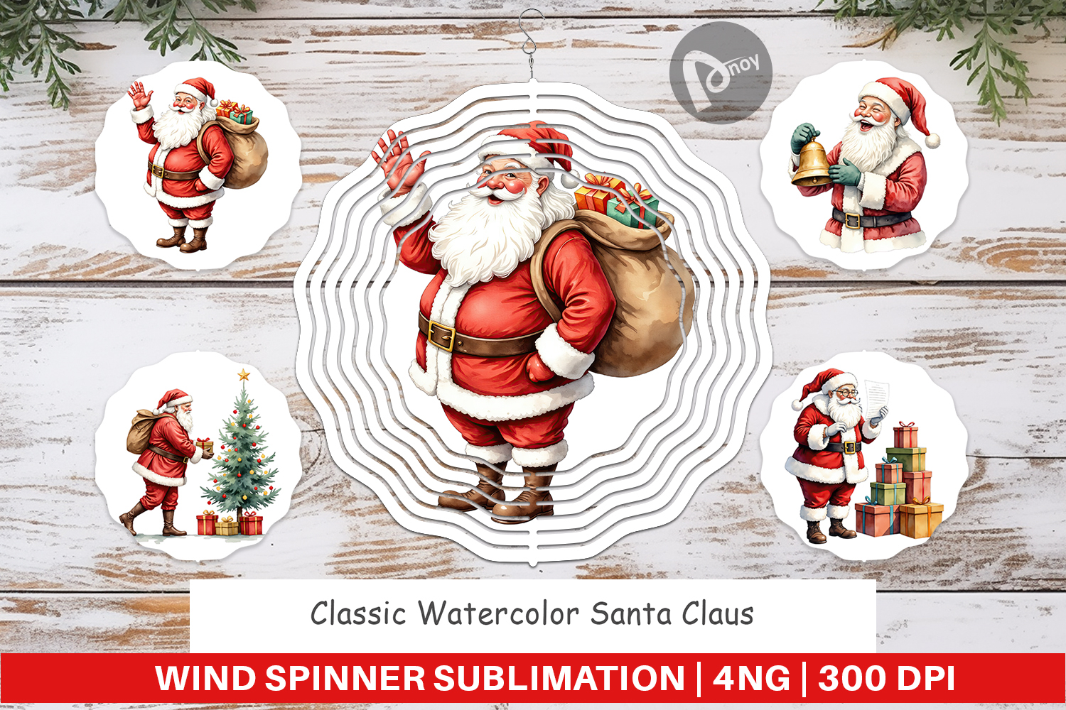 Wind Spinner Classic Santa Claus product image 1