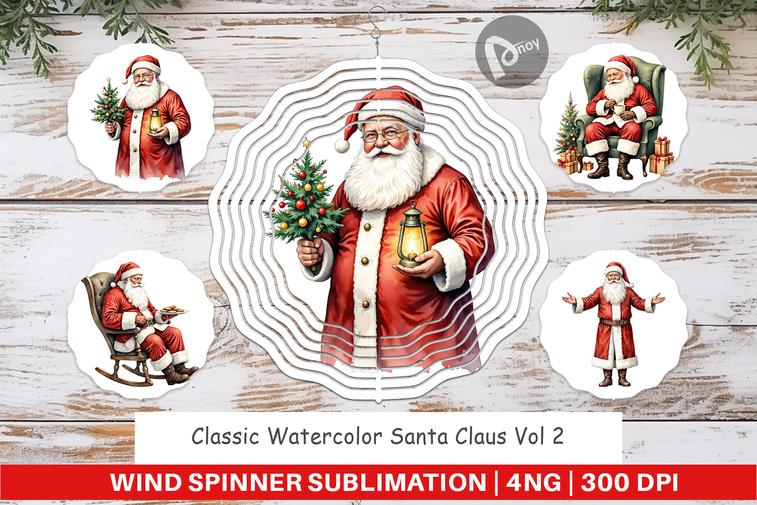 Wind Spinner Classic Santa Claus product image 1