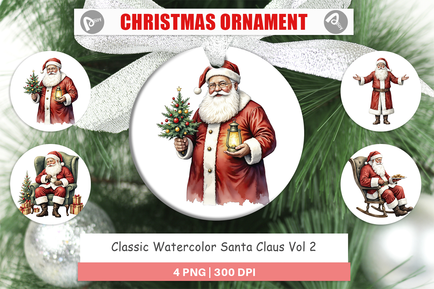 Ornament Classic Santa Claus product image 1