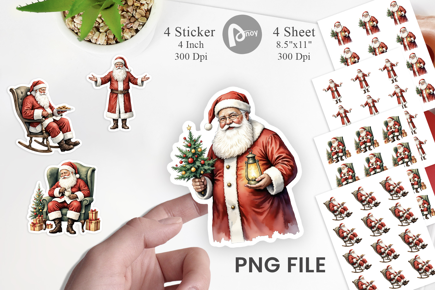 Classic Santa Claus Sticker product image 1