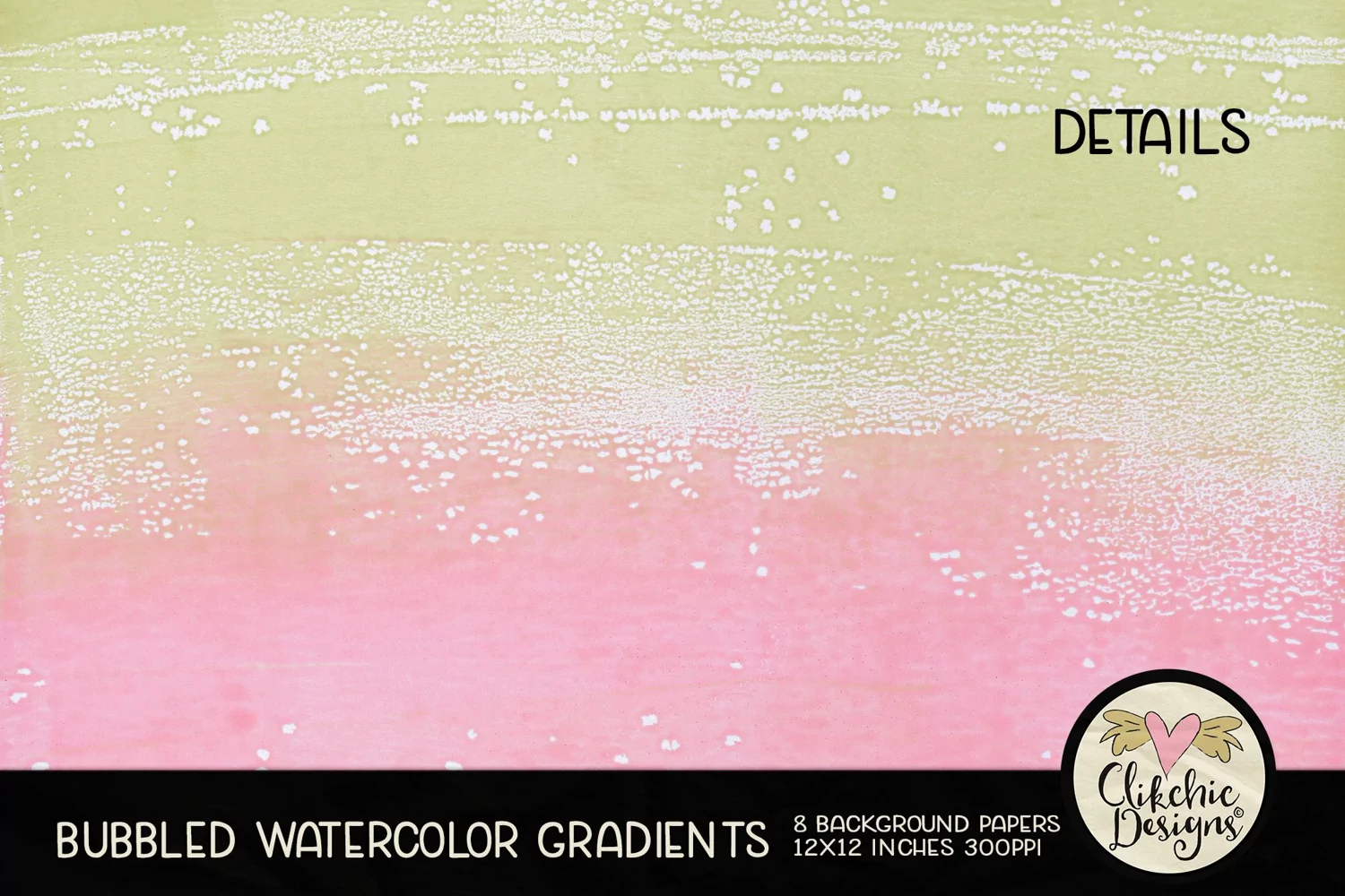 Watercolor Background Papers - Bubbled Watercolor Gradients product image 1