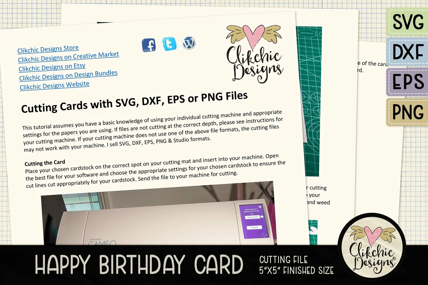 Happy Birthday Gandpa Card SVG - Grandpa Birthday Card SVG product image 1