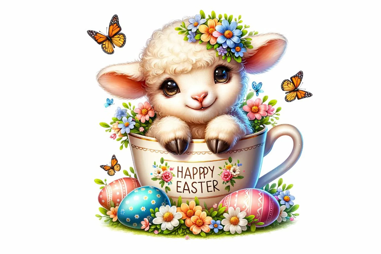 clipart watercolor animals woodland Easter day clipart png animals clipart happy Easter cute animal clipart clip art