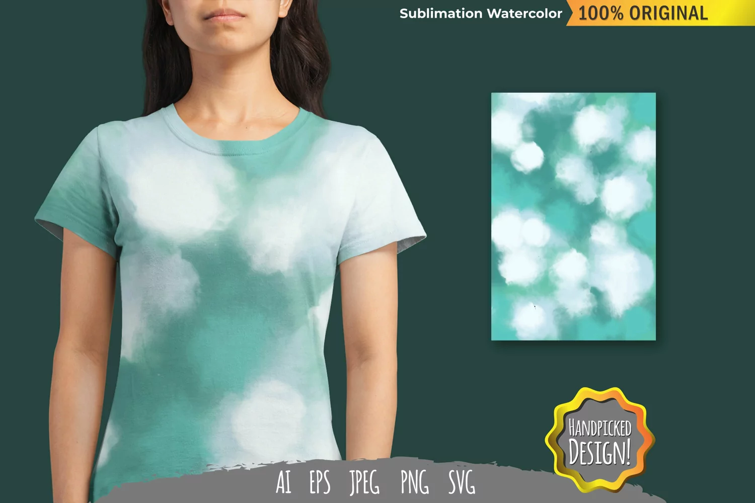 Watercolor Sublimation Design product image 1