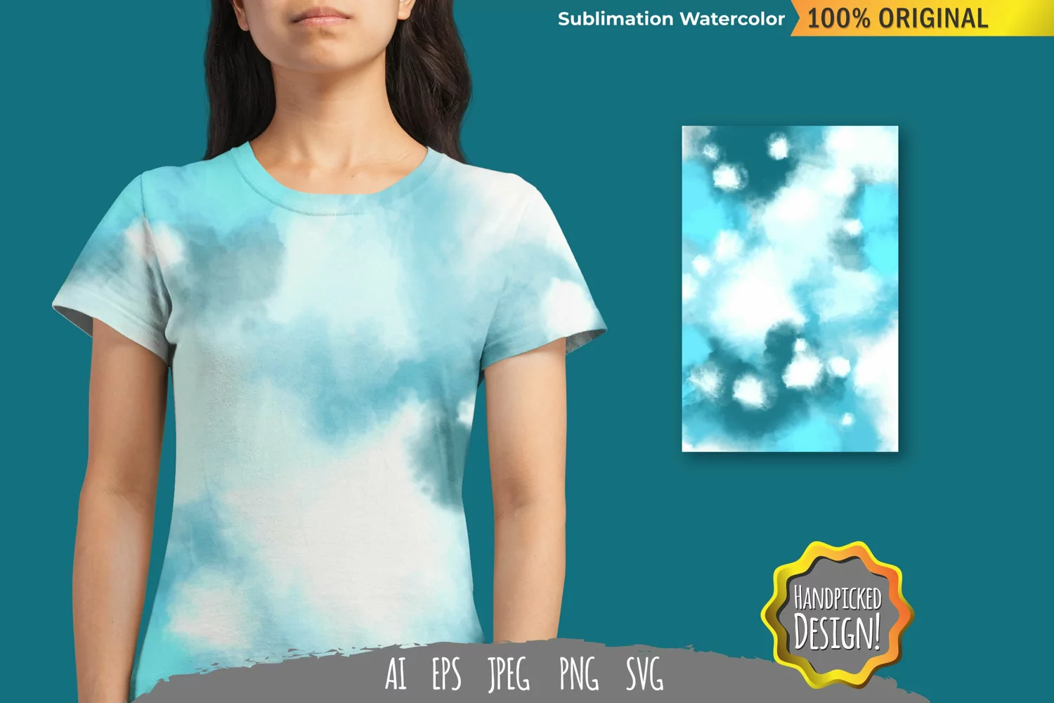 Watercolor Sublimation Design product image 1
