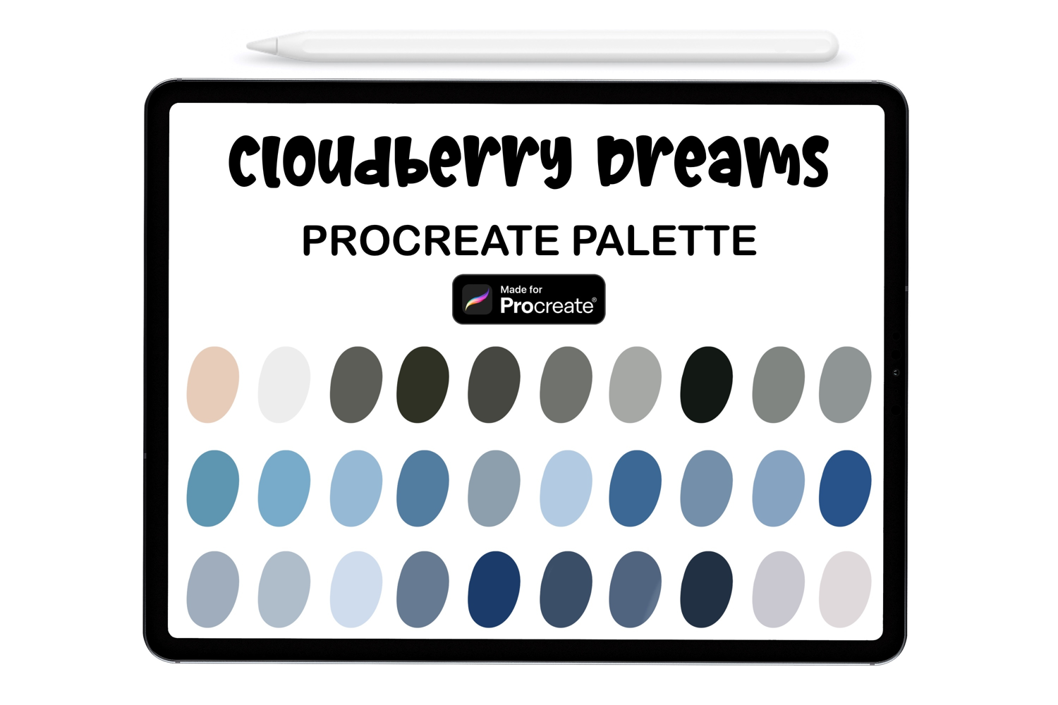 Cloudberry Dreams Procreate Palette - Procreate Color Palet