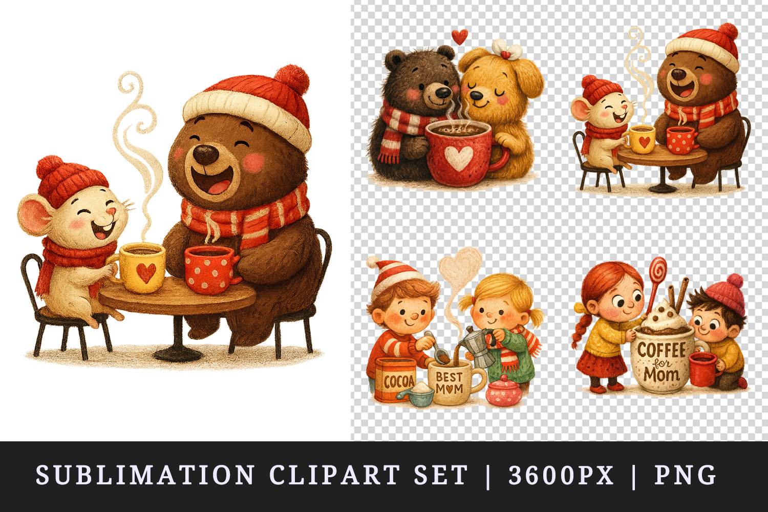 Coffee Lover clipart printable sublimation design png product image 1