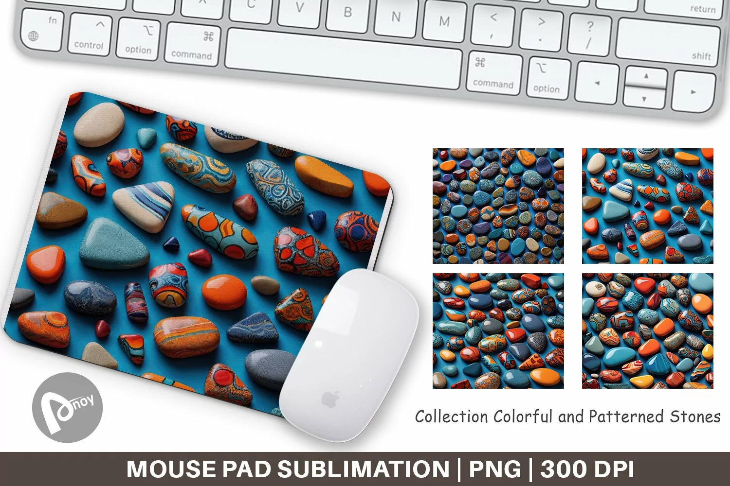 Mouse Pad Collection Pattern Stones product image 1