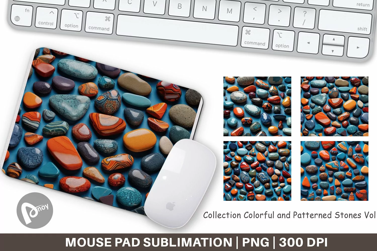Mouse Pad Collection Pattern Stones product image 1