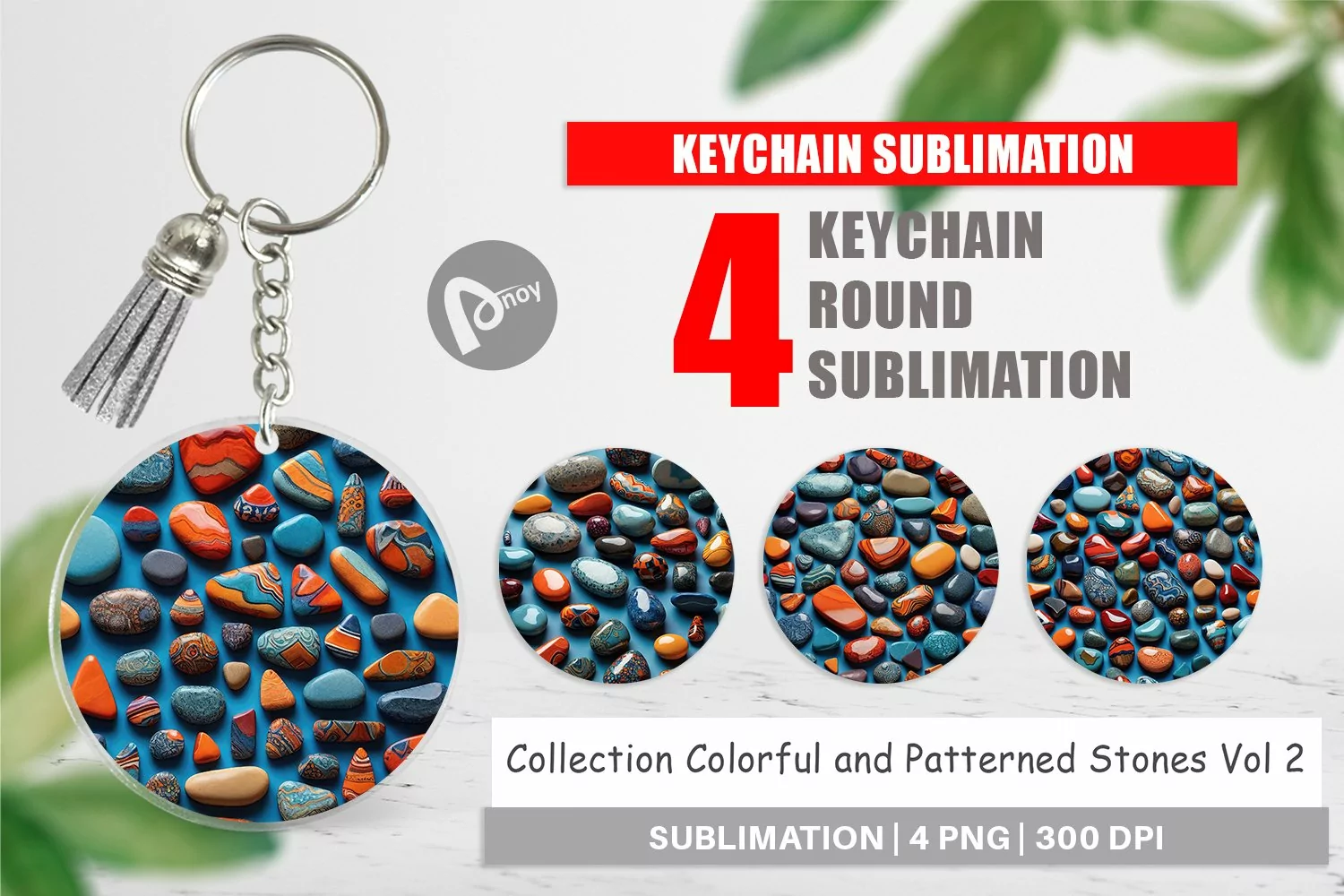 Keychain Collection Pattern Stones product image 1