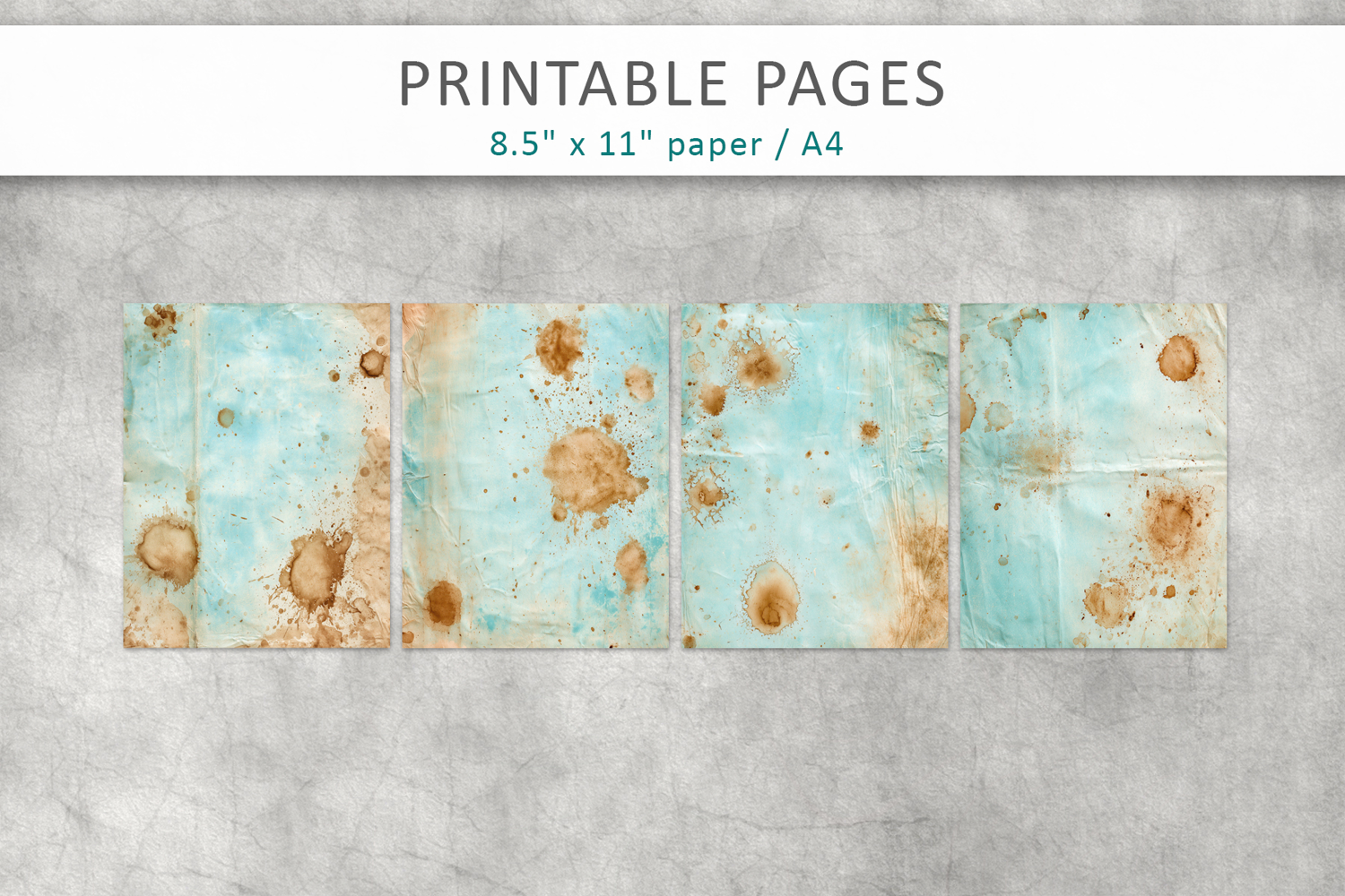 Coffee stained aged paper backgrounds product image 1