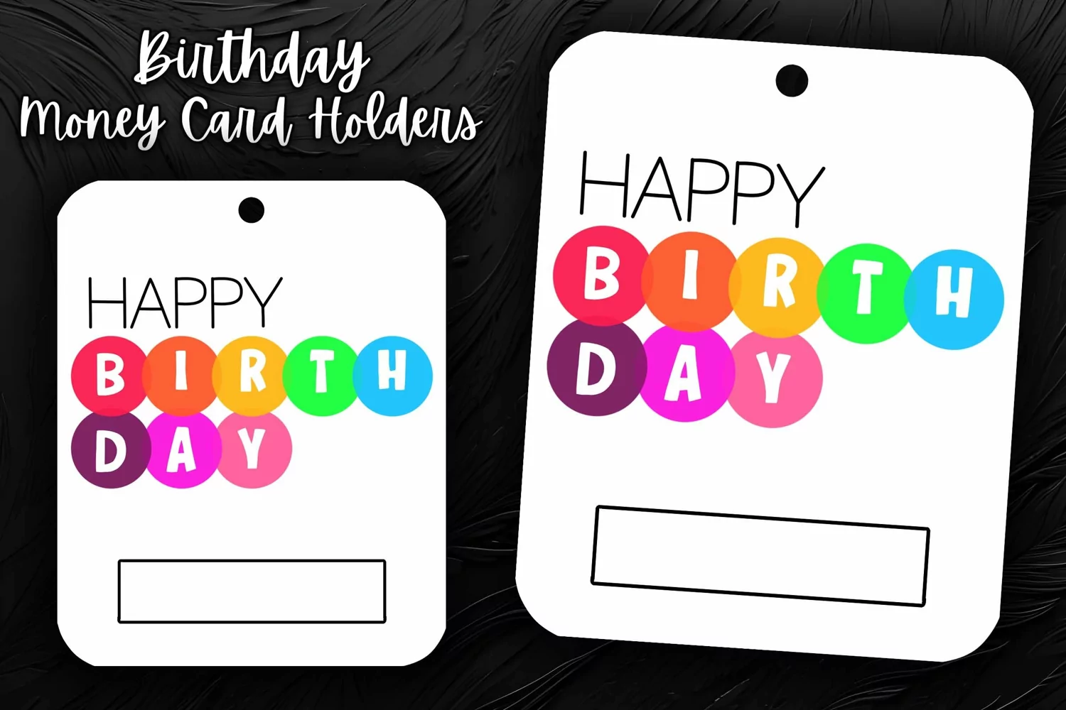 Colorful Dots Birthday Print & Cut Money Card product image 1