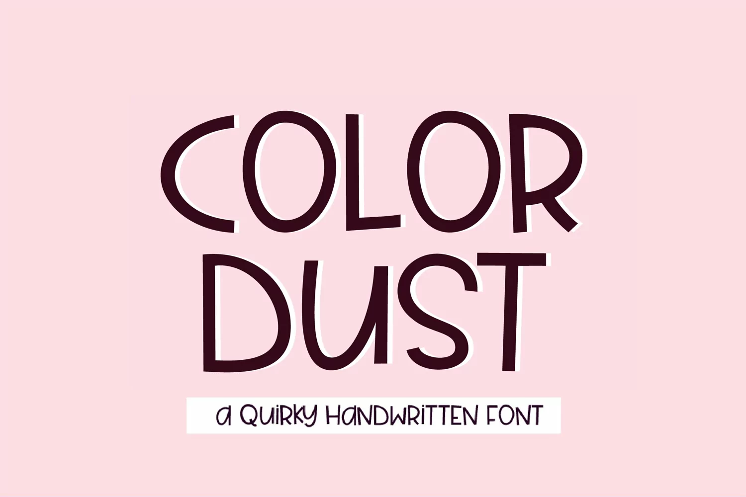 Color Dust - a fun quirky handwritten font product image 1