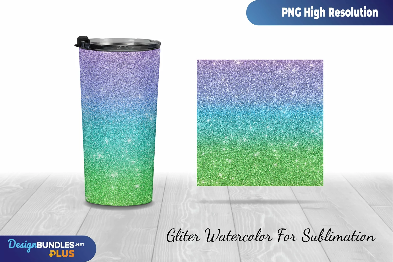 Glittery Colorful Sublimation Tumbler Wrap Design SVG product image 1