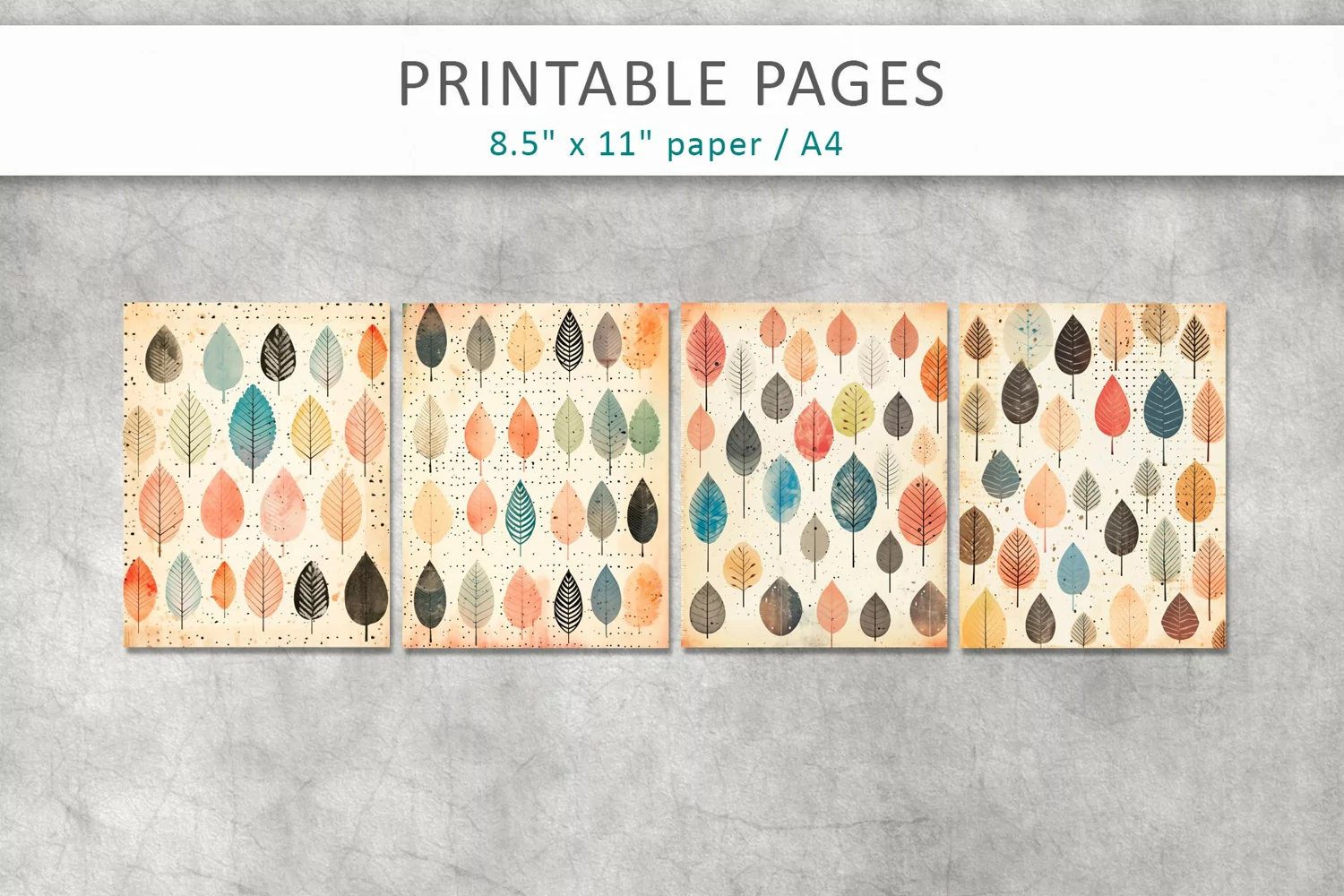 Distressed old paper printables, scrapbook paper product image 1